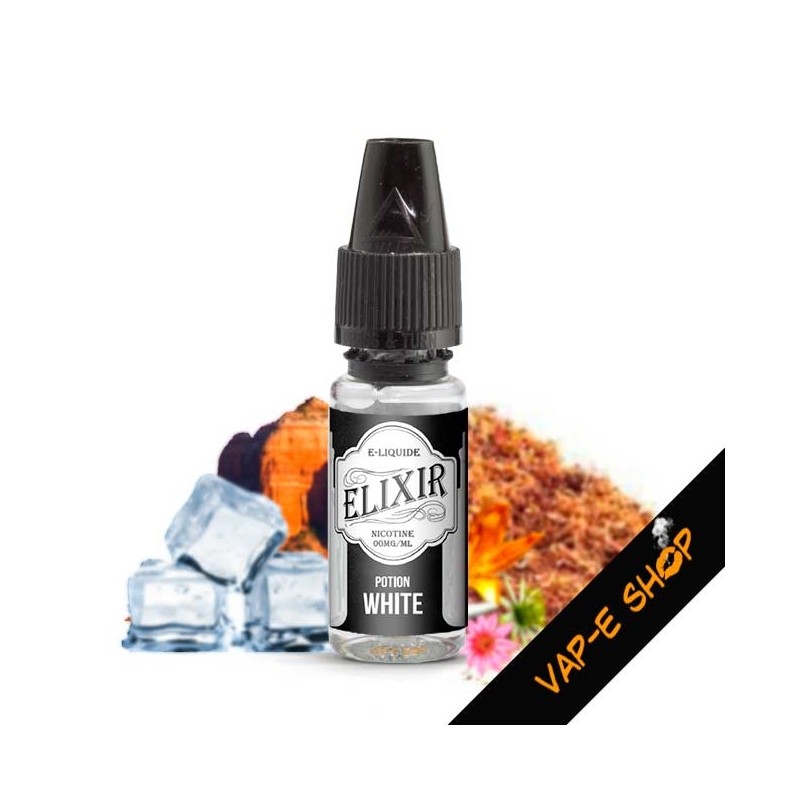 Potion White Elixir. E-liquide frais tabac - Nicotine Gratuite - 10ml