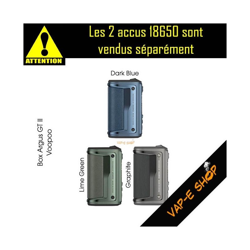 Box Argus GT 2 Voopoo - Couleurs