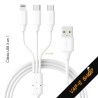 Câble USB Universel 3 en 1