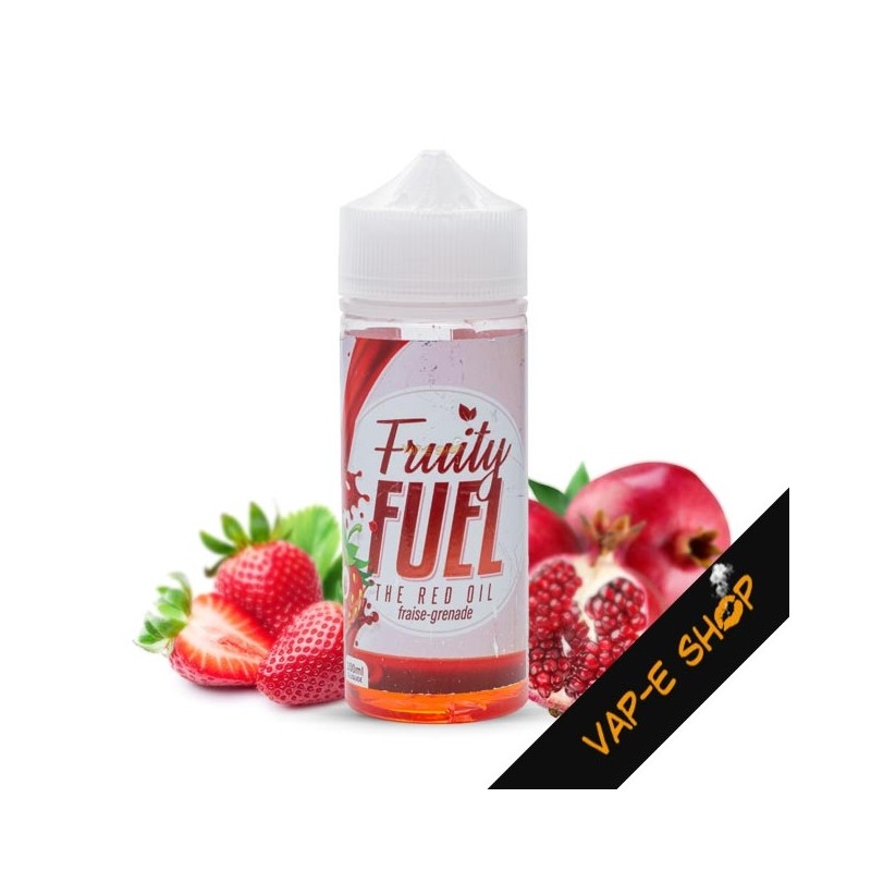 E liquide The Red Oil, Fruity Fuel, Saveur Fraise Grenade, 100ml