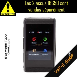 Aegis T200 Touch GeekVape, Box électronique 200 Watts