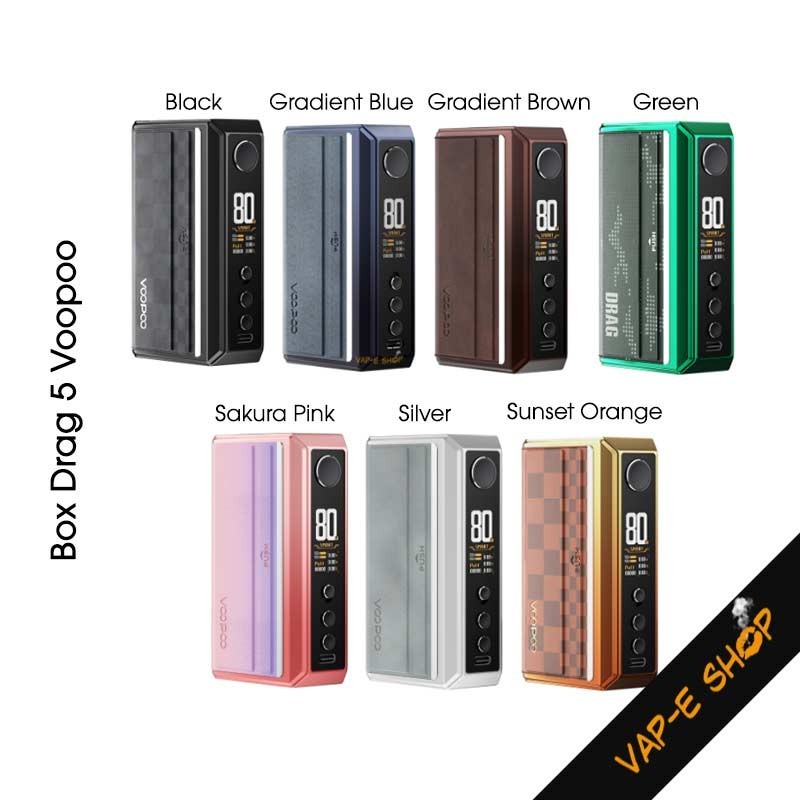 Box Drag 5 Voopoo, Box électronique double accus 177W