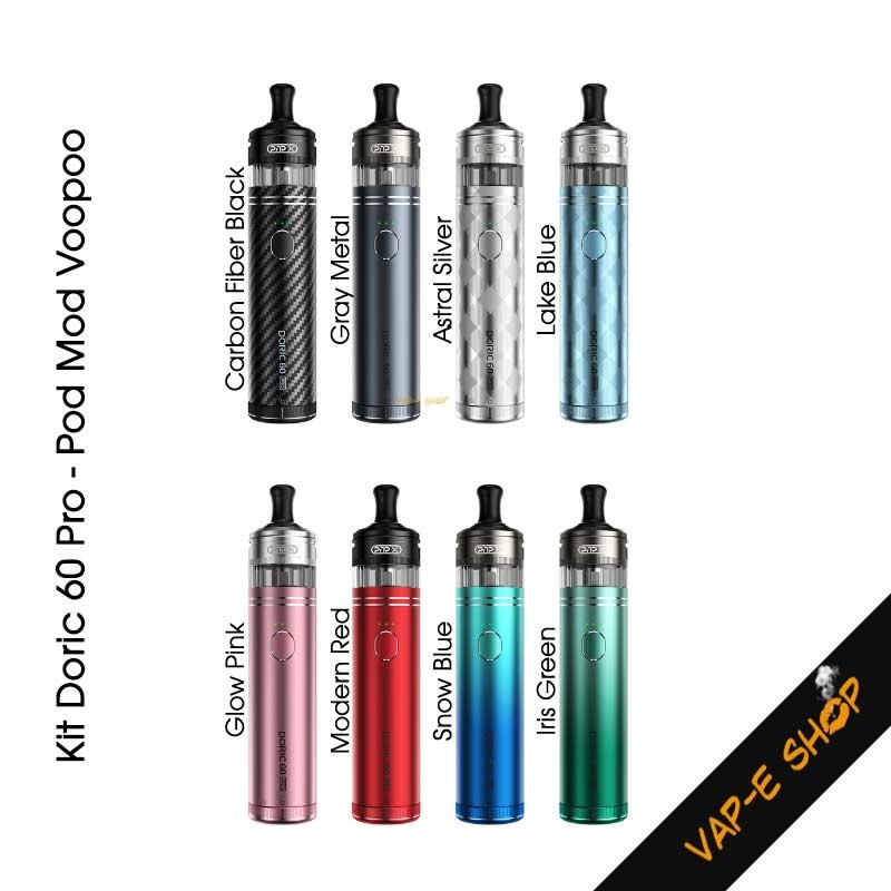 Kit Doric 60 Pro, Pod Mod 60W, batterie 2500mAh par Voopoo