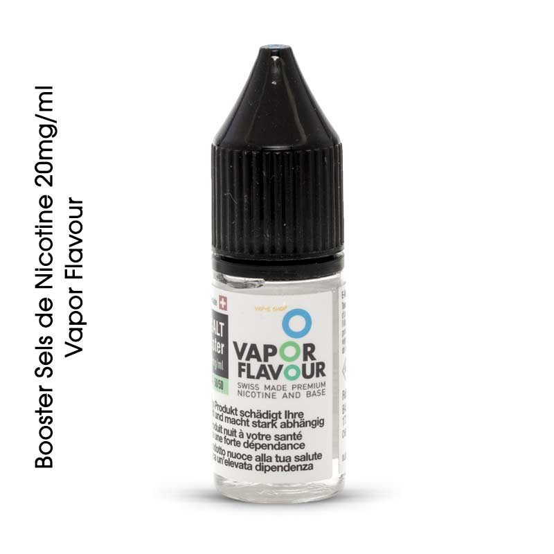 Sels de Nicotine Vapor Flavour contenu 10ml. Teneur en nicotine liquide 20mg/ml. Produit interdit au moins de 18 ans révolus. Sels de Nicotine Vapor Flavour contenu 10ml. Teneur en nicotine liquide 20mg/ml. Produit interdit au moins de 18 ans révolus.