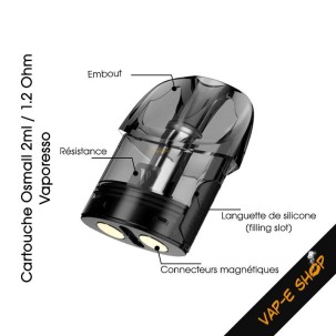 Cartouche Osmall Vaporesso. 2ml / 1.2Ohm