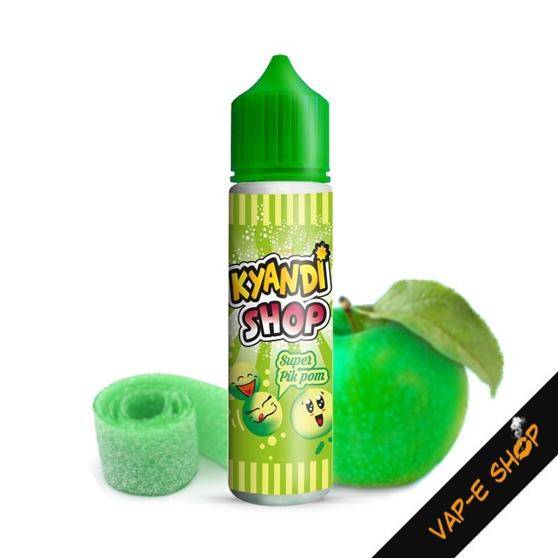 Super Pik Pom Kyandi Shop. E-liquide Airomia arôme bonbon pomme acidulée. Contenu 50ml