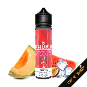 Love-X par Ehuka, e-liquide frais passion, pastèque, melon et menthe