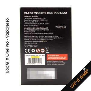 Box GTX One Pro par Vaporesso, 40 Watts, batterie intégrée 3000mAh