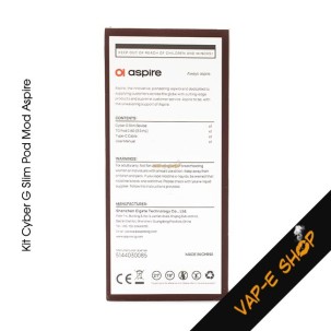 Cyber G Slim Aspire : un kit élégant, performant, simple et pas cher