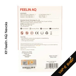 Kit Feelin AQ Pod Mod Nevoks 30W 1200mah. Réservoir 3ml
