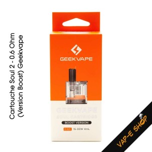 Cartouche Soul 2 Boost Version par Geekvape, réservoir4 ml