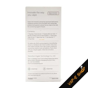 Caractéristiques clearomiseur Nautilus 3 Aspire