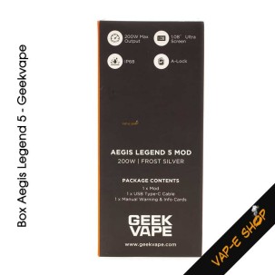 Box Aegis Legend 5 Geekvape 200W, double accus 18650
