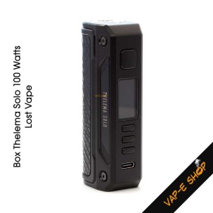Box Thelema Solo 100 Watts Lost Vape. Accu 18650 ou 21700