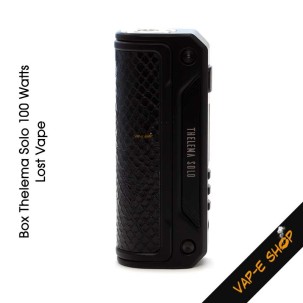 Box Thelema Solo 100 Watts Lost Vape. Accu 18650 ou 21700