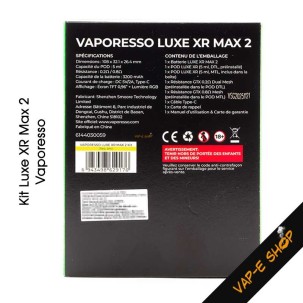 Caractéristiques du Kit Luxe XR Max 2 par Vaporesso