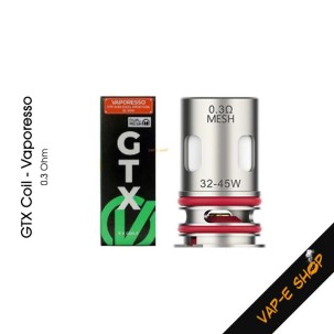 Résistance GTX - 0.30 Ohm, compatible Kit Luxe XR Max 2 Vaporesso