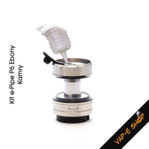 Remplissage e-liquide e-Pipe P6 Ebony par Kamry