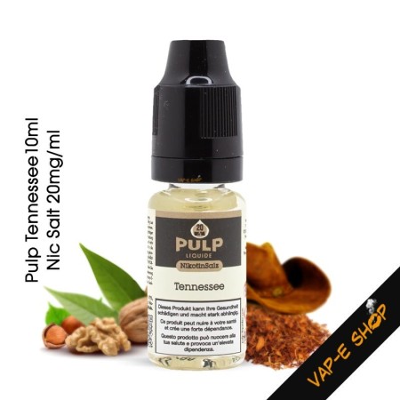 Tennessee E-liquide Pulp saveur tabac 10ml, Nic Salt 20mg/ml