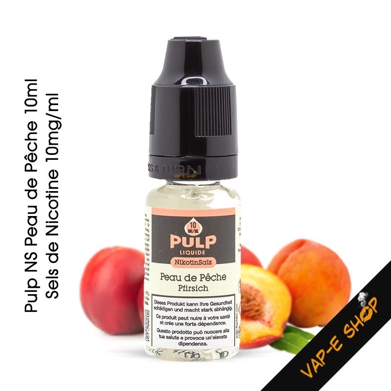 E-liquide Pulp NS Peau de Pêche aux Sels de Nicotine par Sunny Smoker