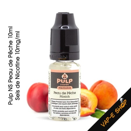 E-liquide Pulp NS Peau de Pêche aux Sels de Nicotine par Sunny Smoker