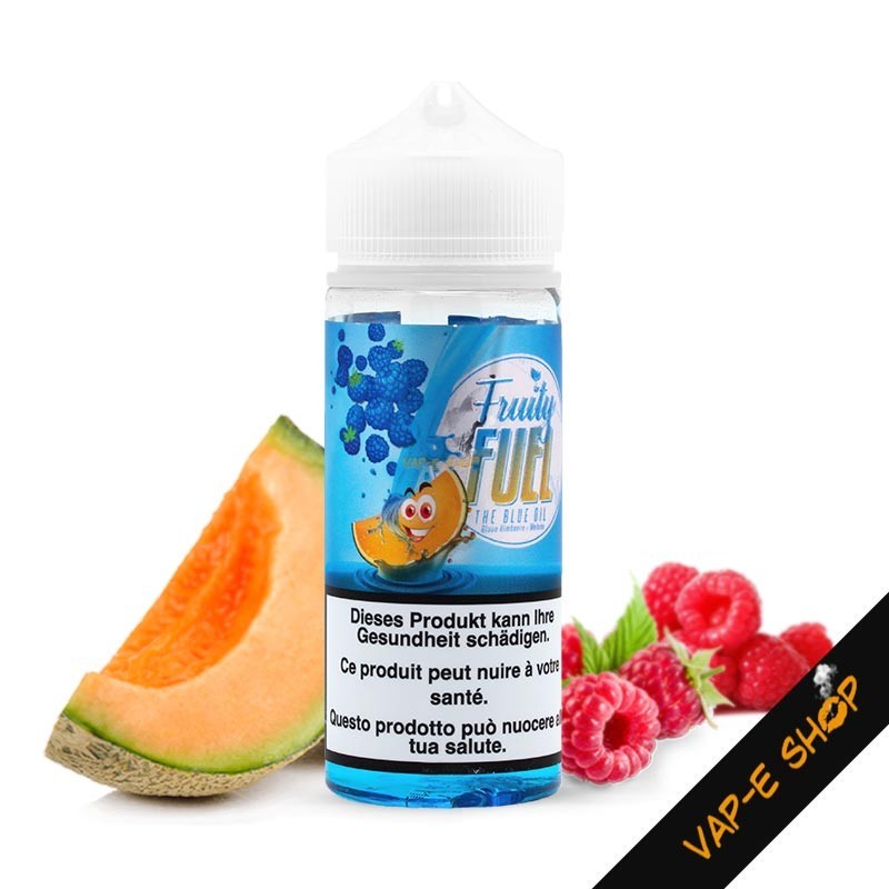 E liquide The Blue Oil, Melon Framboise, Fruity Fuel