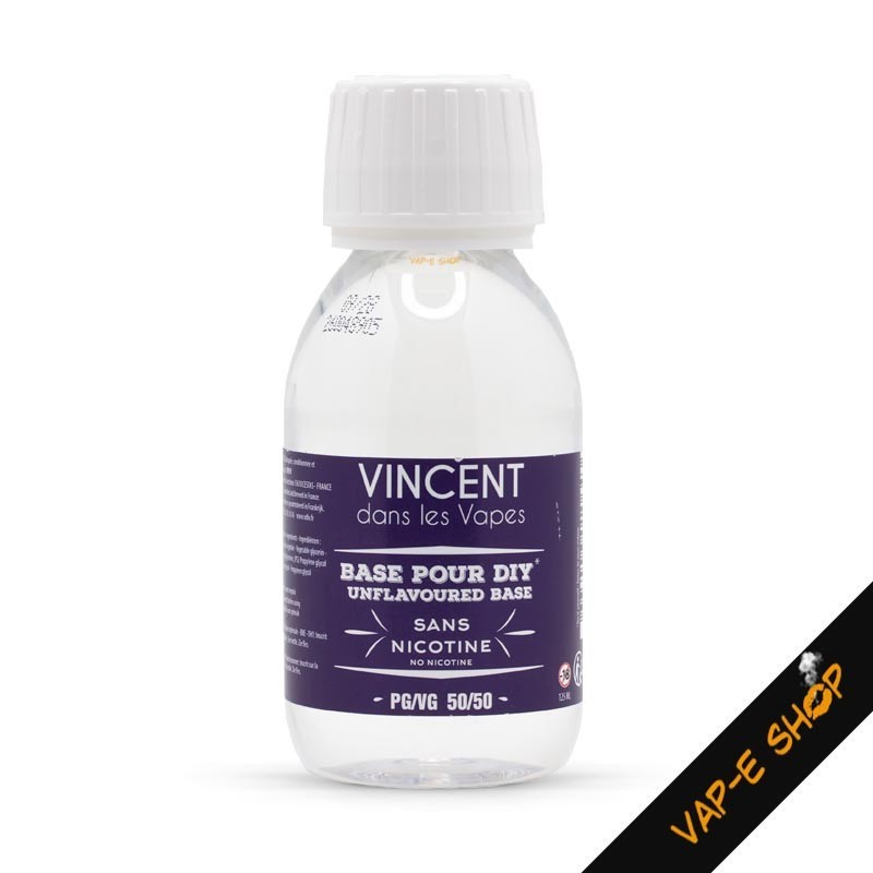 Base Diy 50%PG 50%VG Neutre par VDLV, contenu 125ml, ne contient pas de nicotine