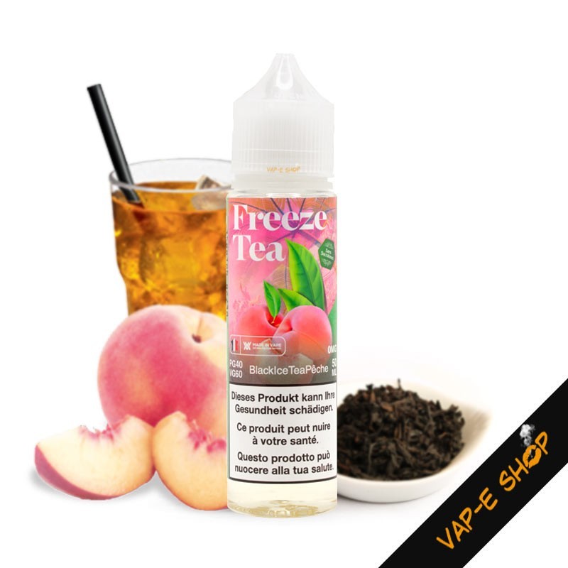 E-liquide Black Ice Tea Pêche - Freeze Tea - 50ml - Made in Vape