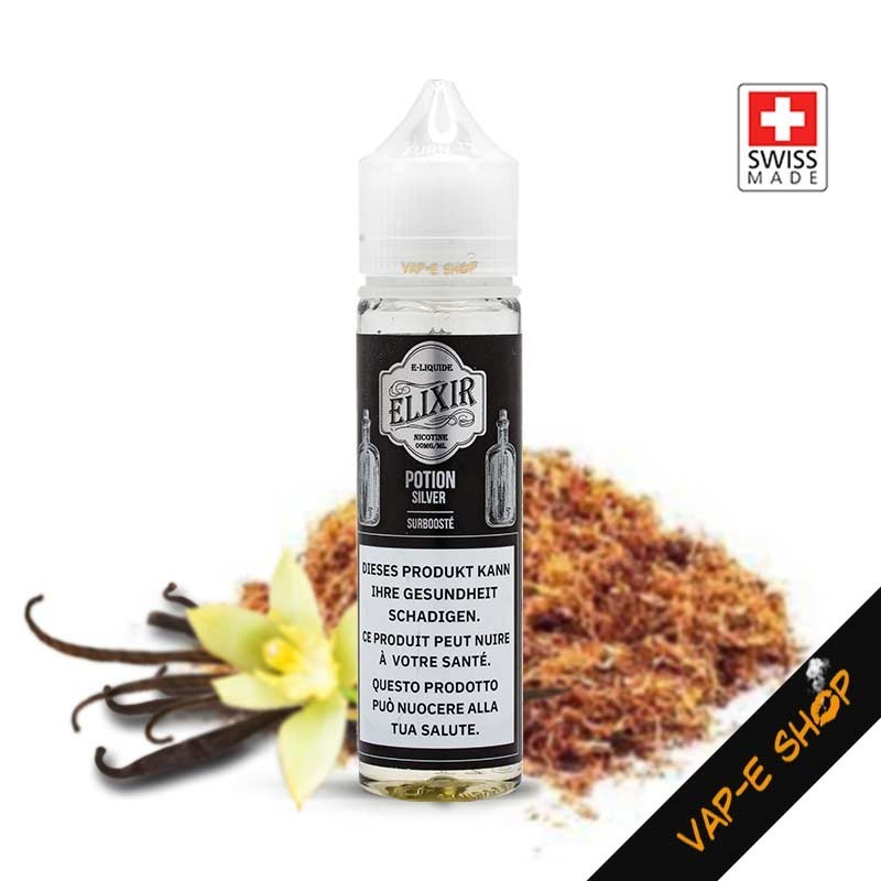 Potion Silver Elixir - 50ml, E-liquide Suisse saveur Classic Vanille