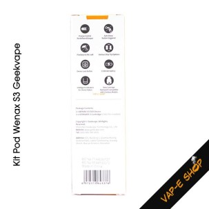 Kit Pod Wenax S3 EVO Geekvape : Pod Mod & Cartouche S