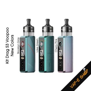 Kit Pod Mod Drag S3 par Voopoo, nouvelles couleures