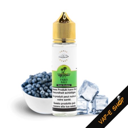 E-liquide Paris Bali par Petit Nuage 50ml : Frozen Blueberry - Myrtilles Givrées (Roykin / Levest)
