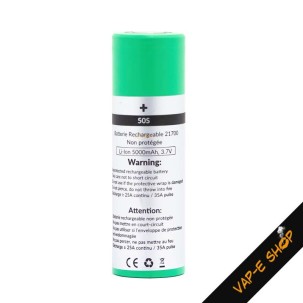 Accu 21700 5000mAh 25A pour Box et Mod électronique
