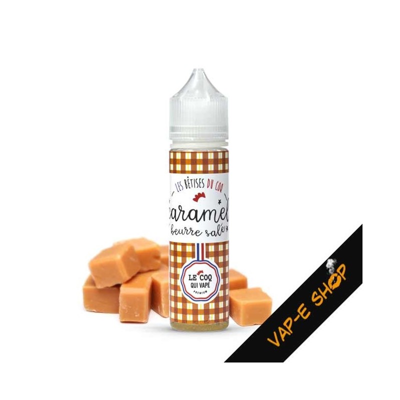 E liquide Caramel Beurre Salé, Le Coq Qui Vape - 50ml