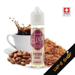 Elixir Potion Rouge, Arôme Tabac Blond Café, E liquide Suisse, 50ml