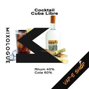 Cuba Libre Mixologue, Cocktail E-liquide Rhum Cola