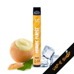 WPuff Orange Glacée. E-cig jetable. Eliquide nicotiné 0.9%
