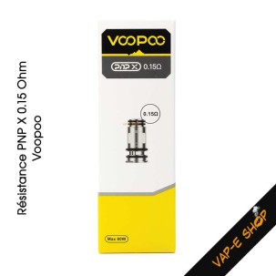 Résistances PNP X Voopoo - 0.15, 0.20, 0.30, 0.45, 0.60 et 0.80 Ohm