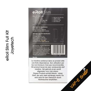 eRoll Slim Full Kit Joyetech. Cigarette électronique débutant
