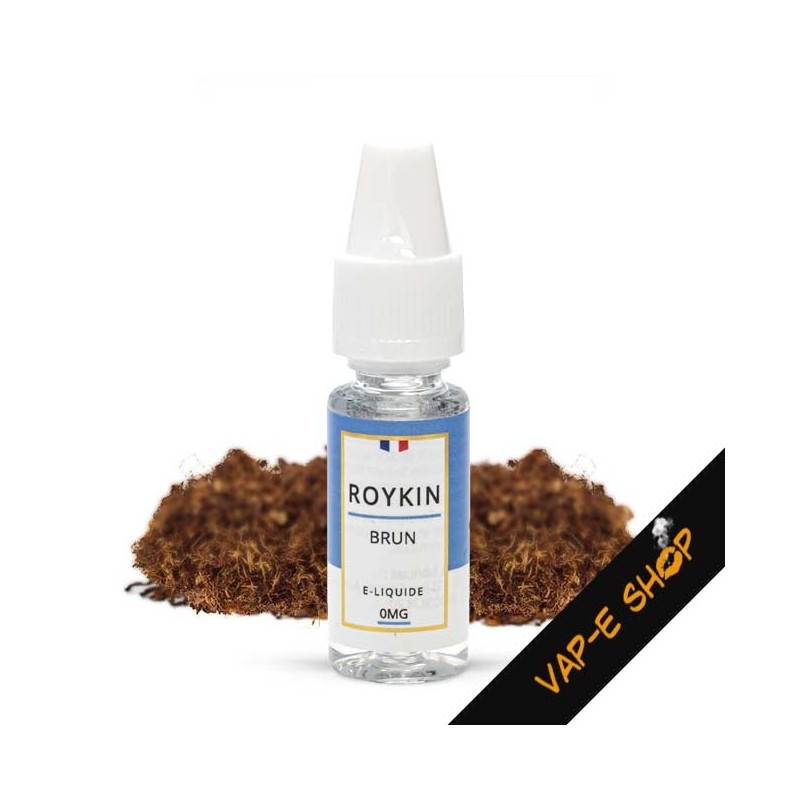 Saveur tabac brun est léger - E-liquide Roykin Brun