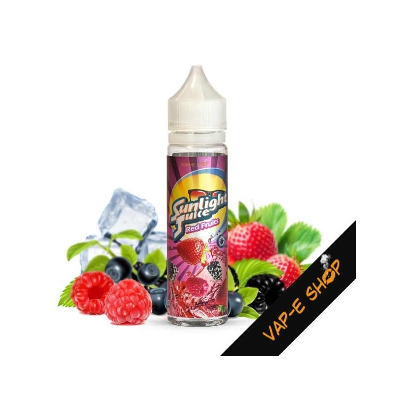 E liquide Red Fruits, Sunlight Juice, Made in USA - Recharge 50ml