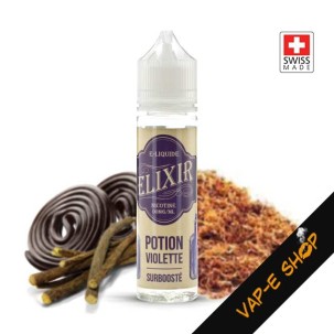 E liquide Suisse, Elixir Potion Violette, Arôme Tabac Blond Brun, 50ml