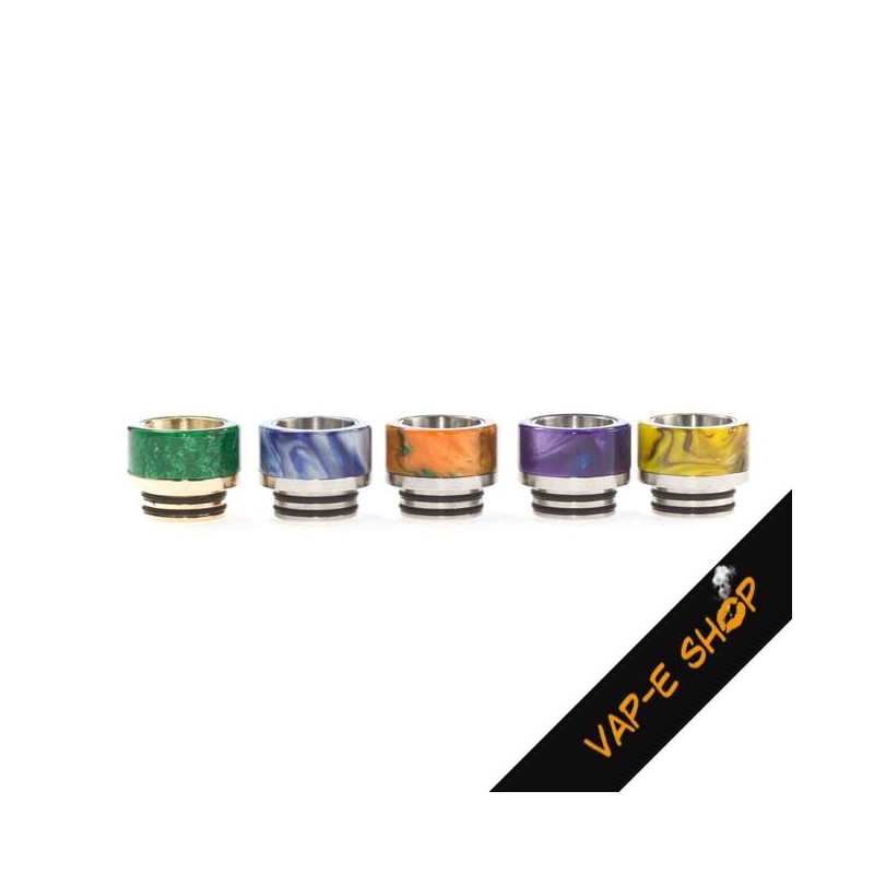 Embout 810 - Drip Tip Acier et Résine Multicolore