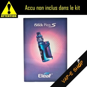 Kit Istick Pico S Eleaf, Box électronique + clearomiseur Ello Vate