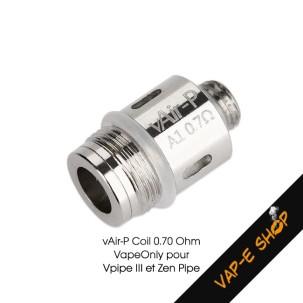 vAir-P Coil Vapeonly Résistance 0.70 Ohm pour Vpipe III ou Zen Pipe