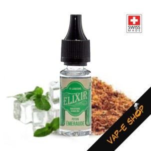 Elixir Potion Emeraude, E liquide Suisse, Saveur Tabac Menthe, 10ml