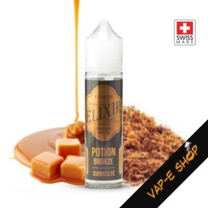 Potion Bronze Elixir, E liquide tabac caramel pour vapoteuses, 50ml