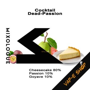 E-liquide Dead-Passion, un Cocktail Le Mixologue, Cheesecake, passion
