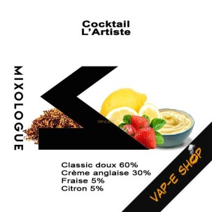 E-liquide L'Artiste, Cocktail Le Mixologue - Saveur Classic, Fraise