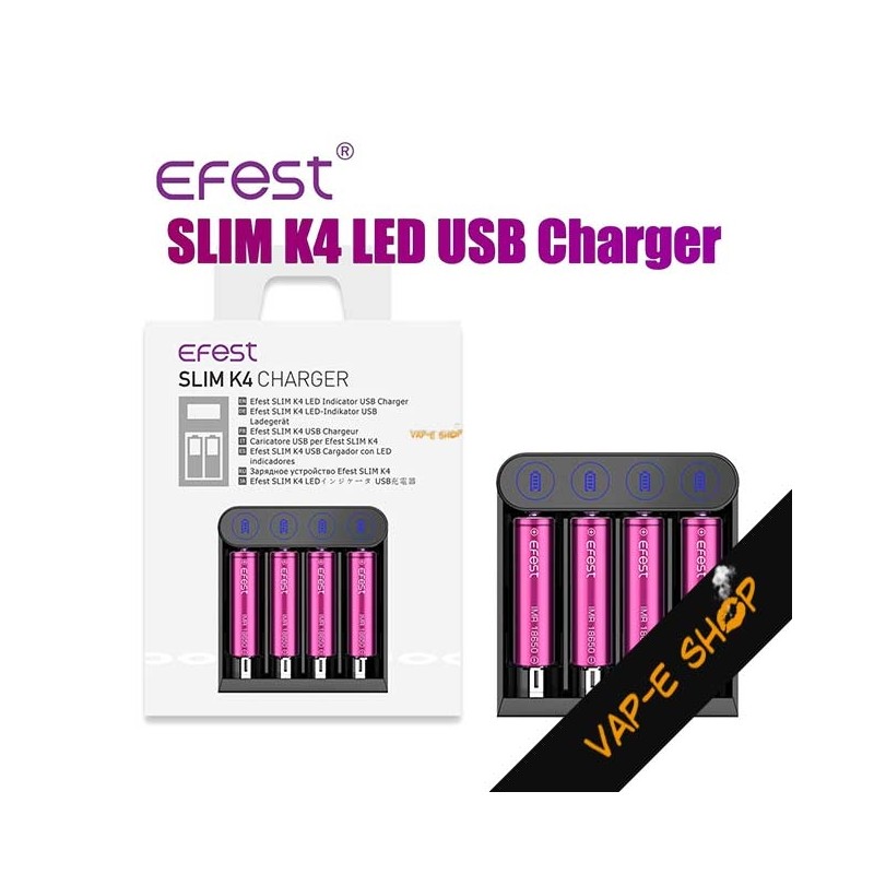 Chargeur Efest Slim K4